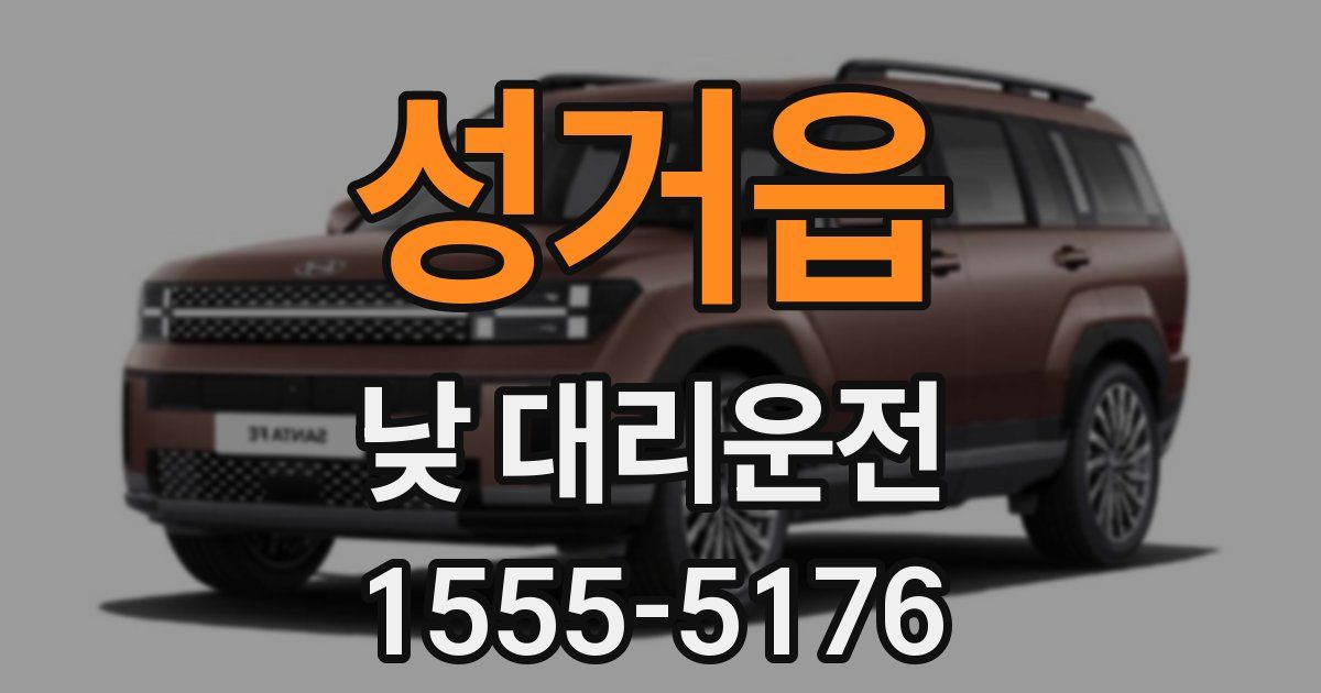 성거읍 낮 대리운전