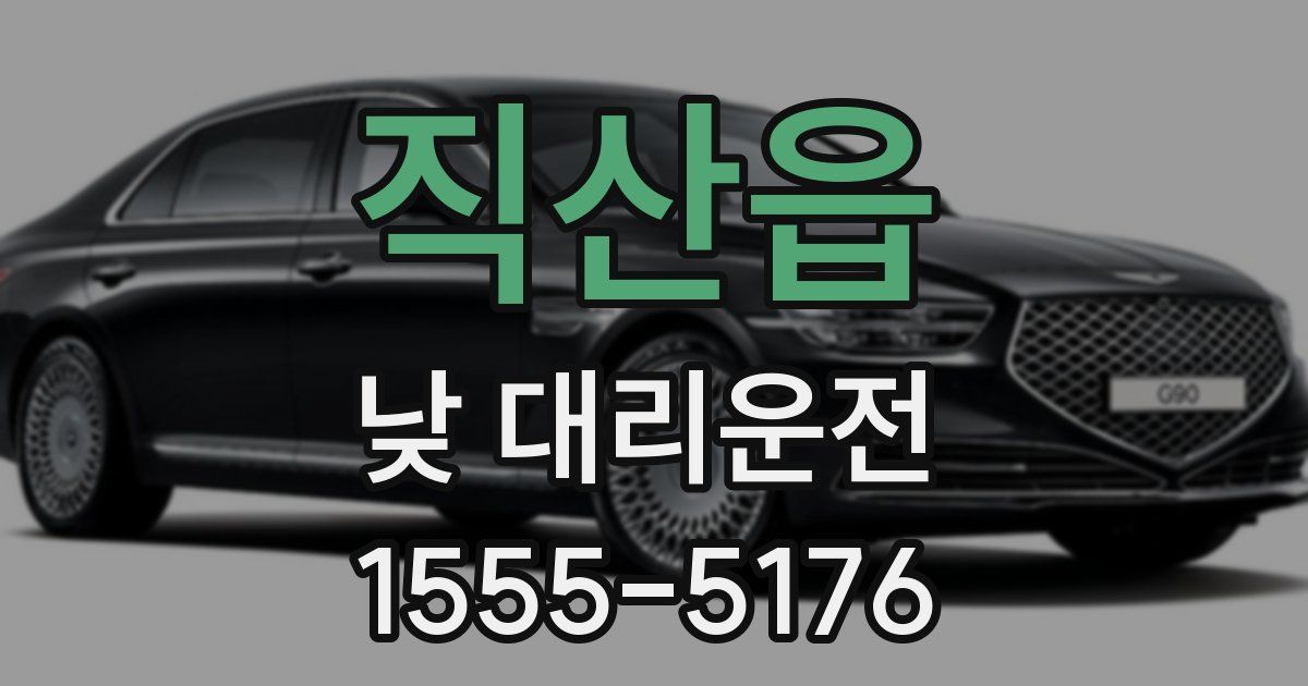 직산읍 낮 대리운전