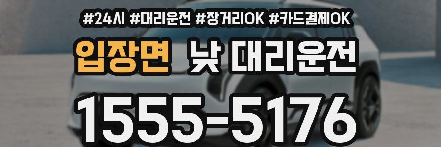 입장면 낮 대리운전