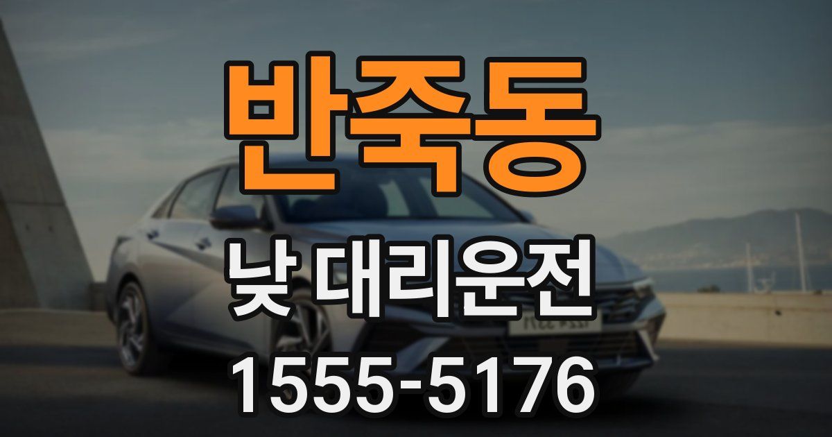 반죽동 낮 대리운전
