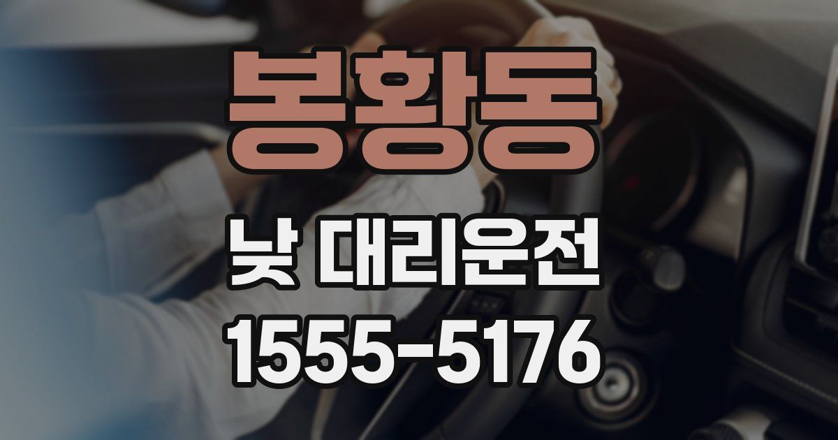 봉황동 낮 대리운전