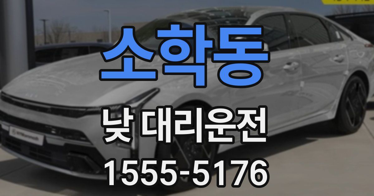 소학동 낮 대리운전