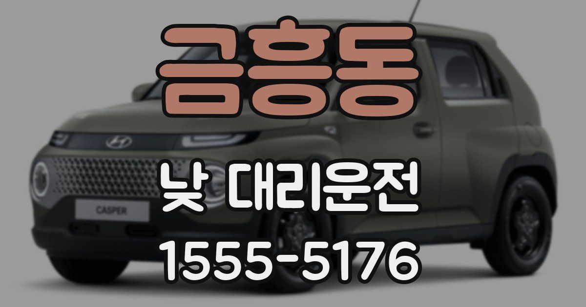 금흥동 낮 대리운전