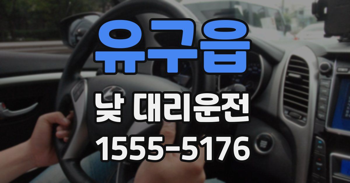 유구읍 낮 대리운전