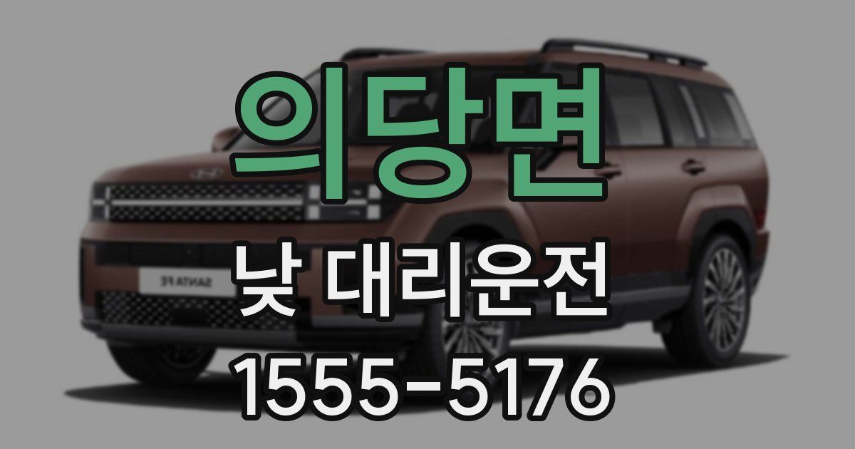 의당면 낮 대리운전