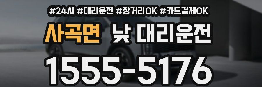 사곡면 낮 대리운전