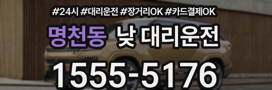 명천동 낮 대리운전