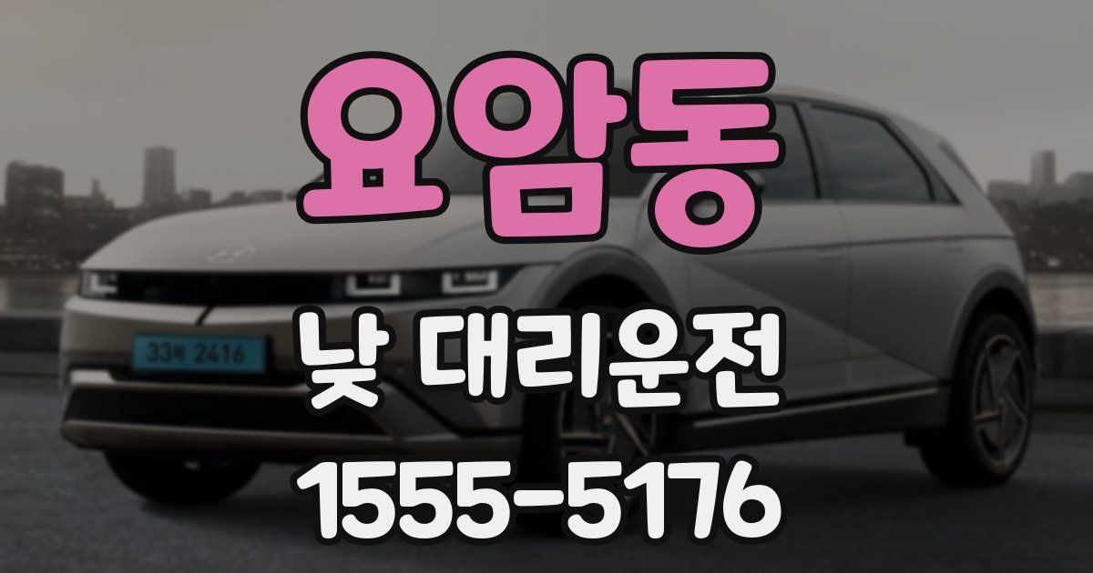 요암동 낮 대리운전