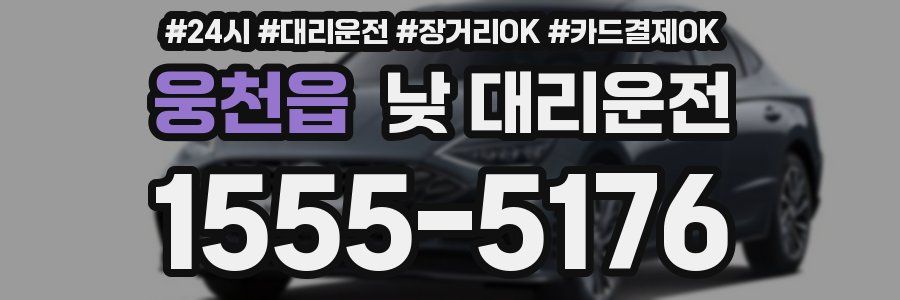 웅천읍 낮 대리운전
