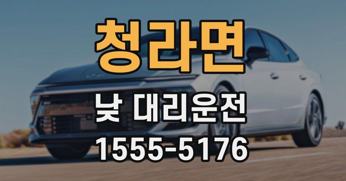 청라면 낮 대리운전