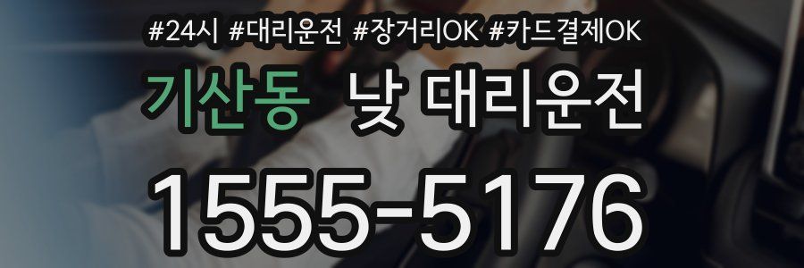 기산동 낮 대리운전