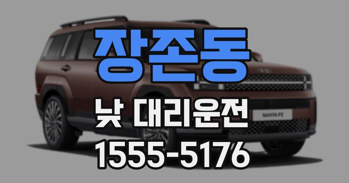 장존동 낮 대리운전