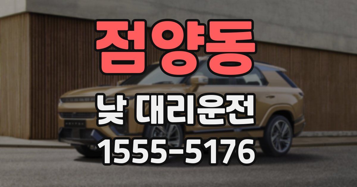 점양동 낮 대리운전