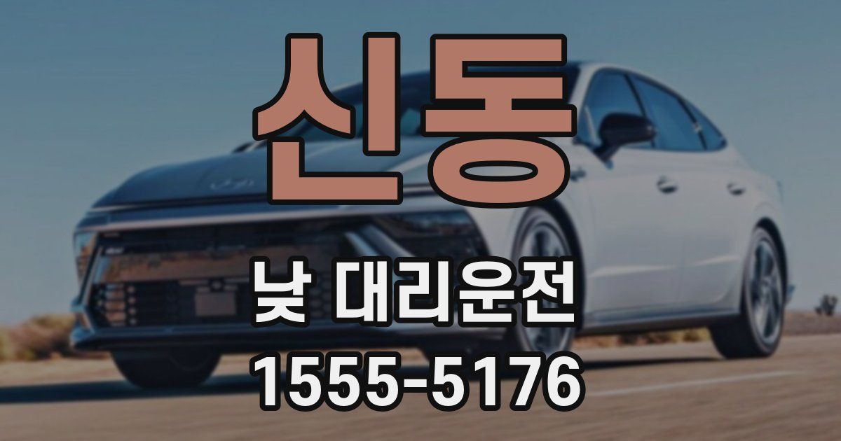신동 낮 대리운전