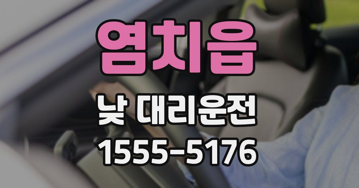 염치읍 낮 대리운전