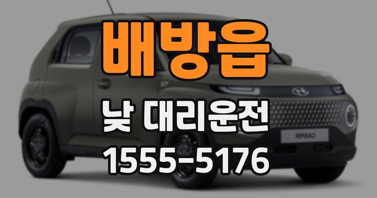 배방읍 낮 대리운전