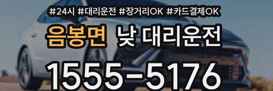 음봉면 낮 대리운전