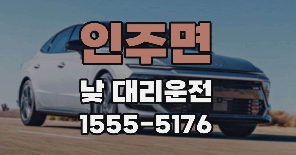 인주면 낮 대리운전