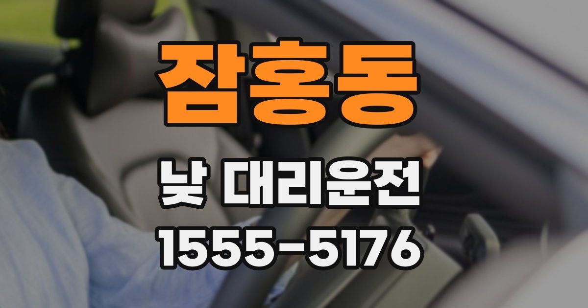 잠홍동 낮 대리운전