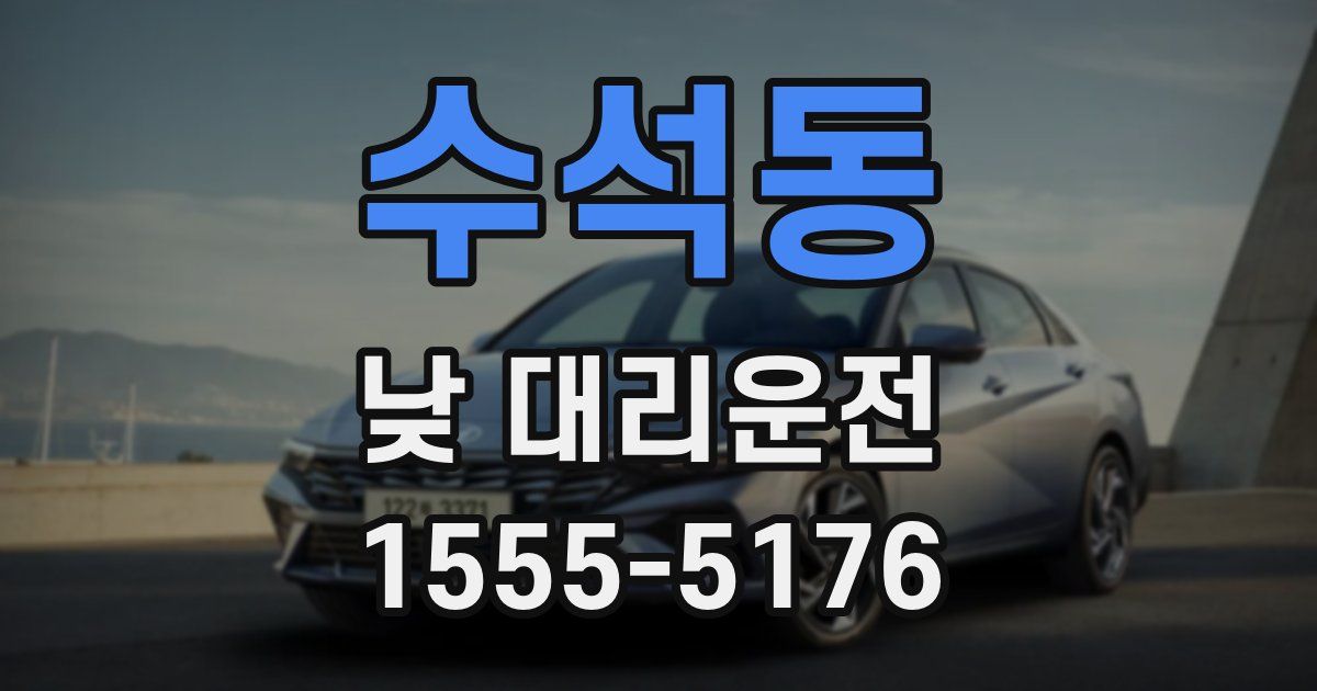 수석동 낮 대리운전