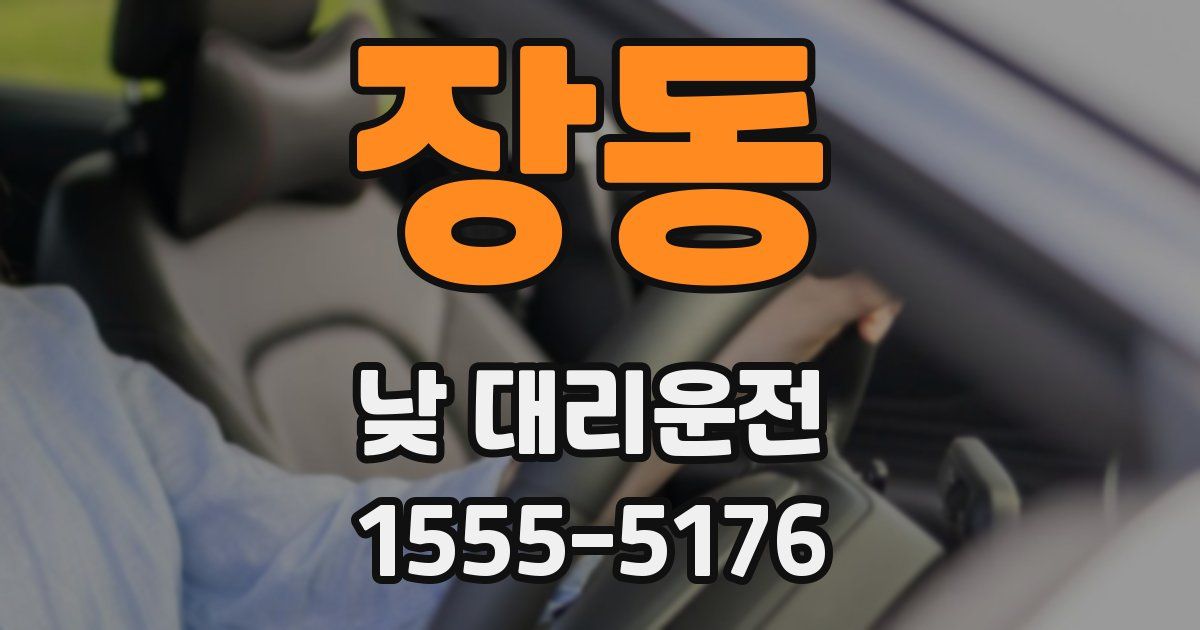 장동 낮 대리운전