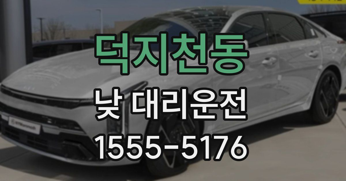 덕지천동 낮 대리운전