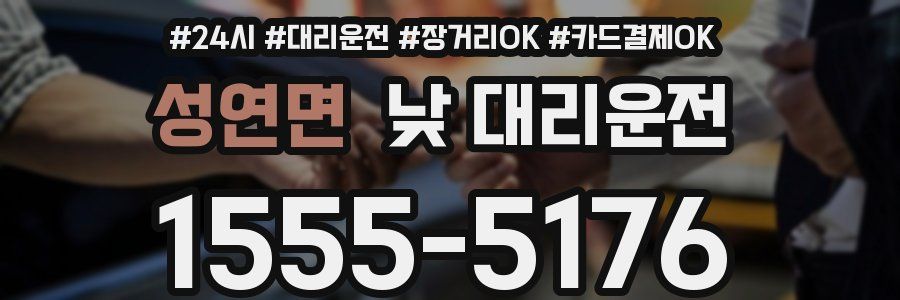 성연면 낮 대리운전