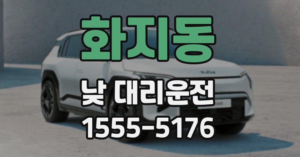 화지동 낮 대리운전