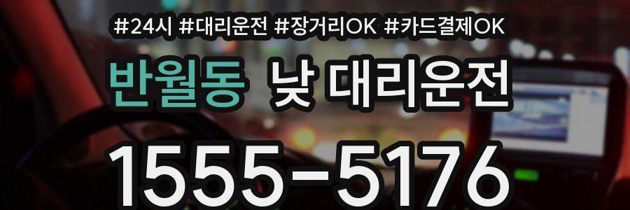 반월동 낮 대리운전