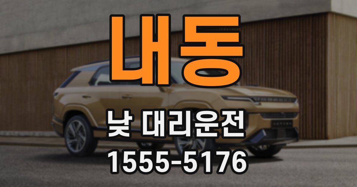 내동 낮 대리운전