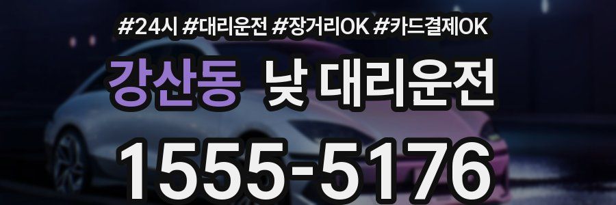 강산동 낮 대리운전