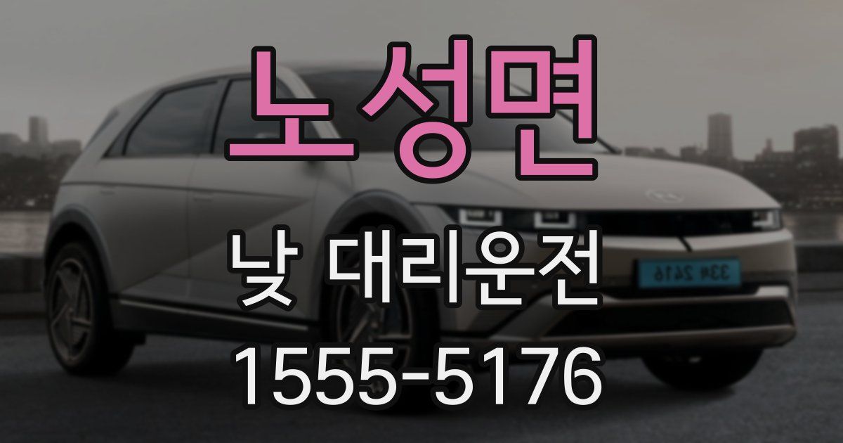 노성면 낮 대리운전