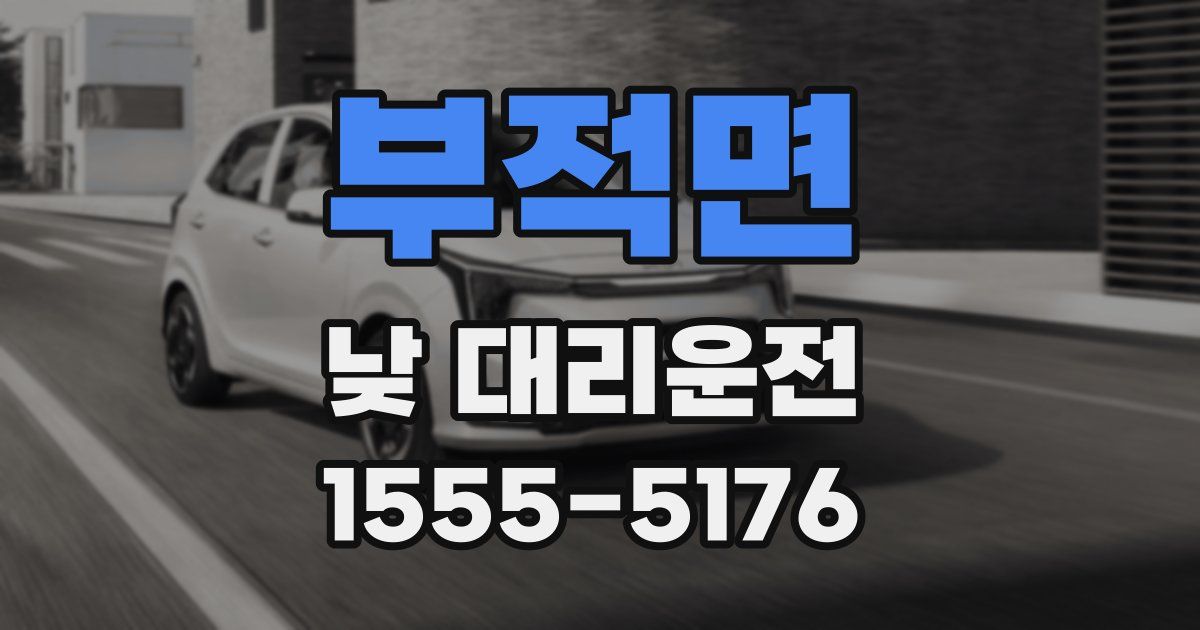 부적면 낮 대리운전