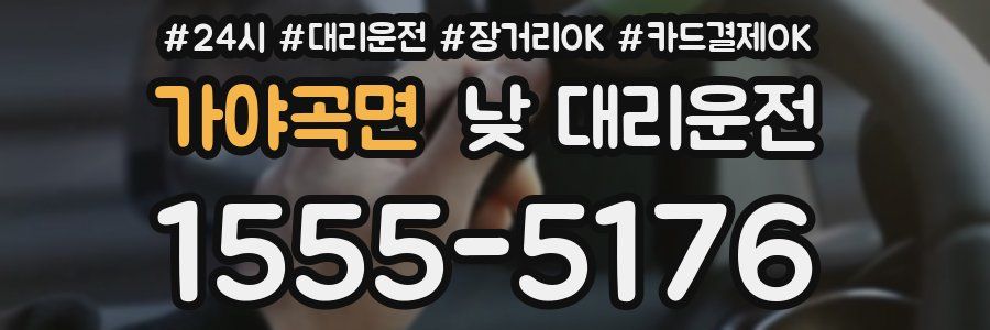 가야곡면 낮 대리운전