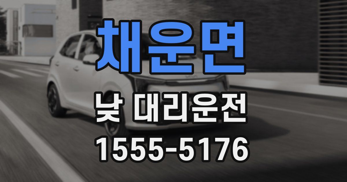 채운면 낮 대리운전
