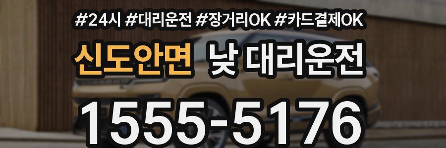 신도안면 낮 대리운전