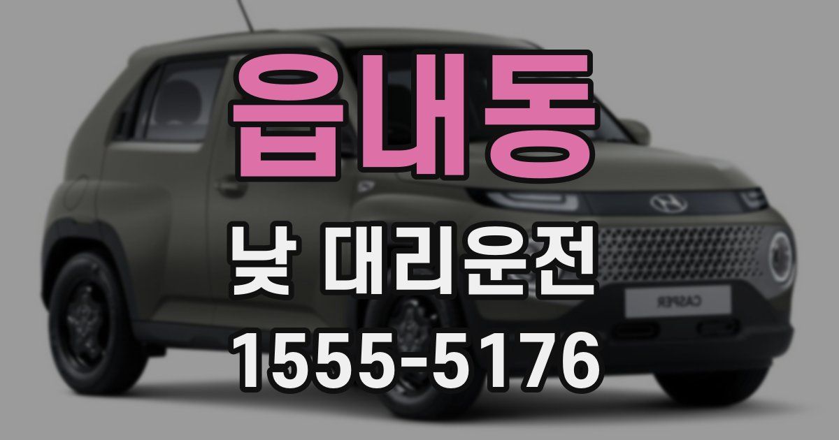 읍내동 낮 대리운전
