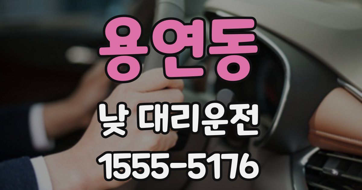 용연동 낮 대리운전