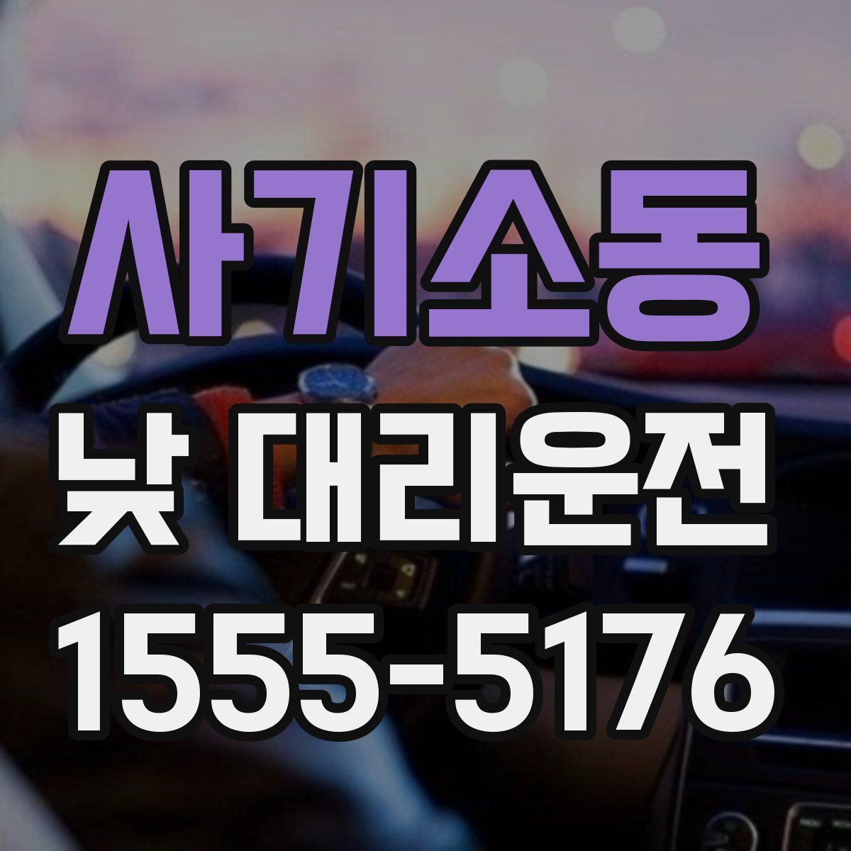사기소동 낮 대리운전