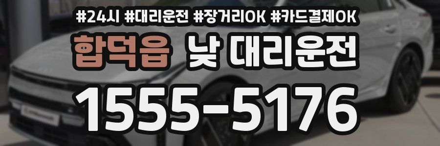 합덕읍 낮 대리운전