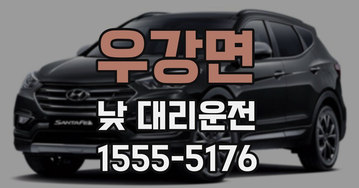 우강면 낮 대리운전