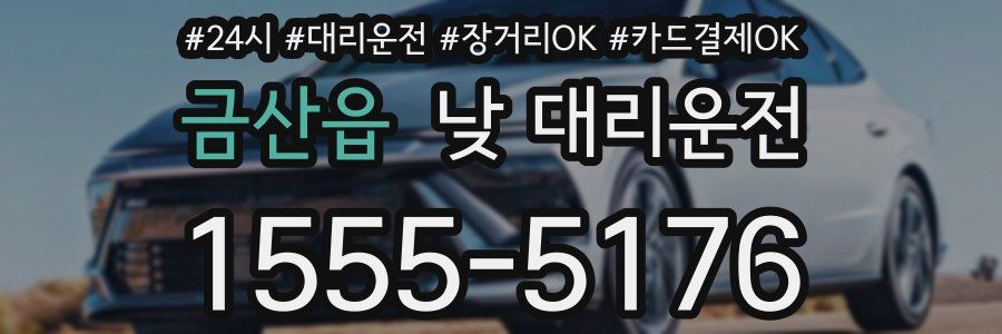 금산읍 낮 대리운전