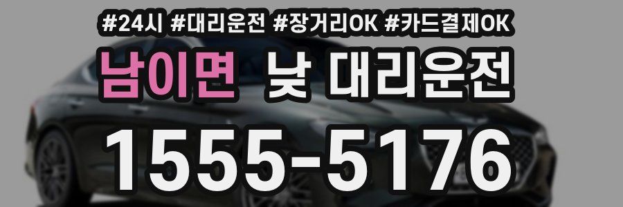 남이면 낮 대리운전