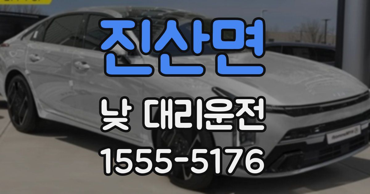 진산면 낮 대리운전