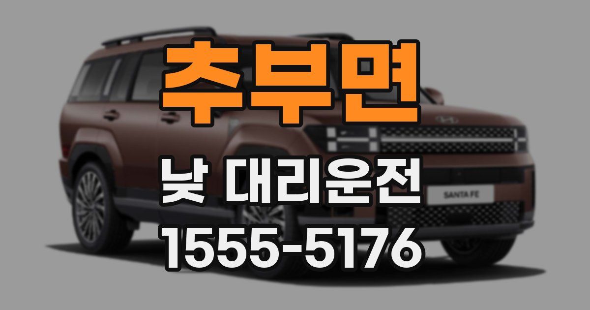 추부면 낮 대리운전