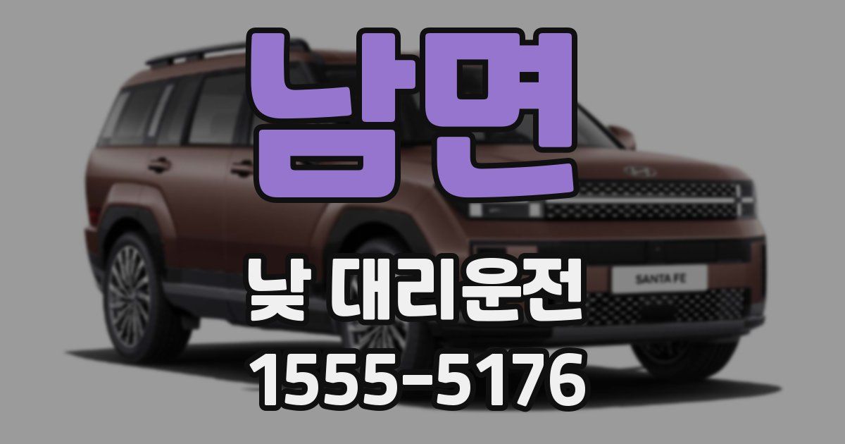 남면 낮 대리운전