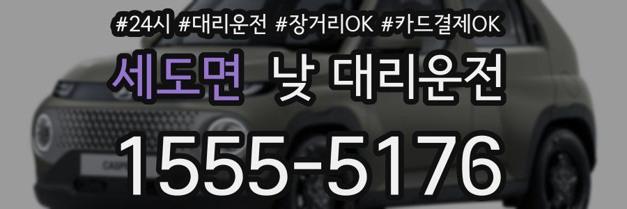 세도면 낮 대리운전