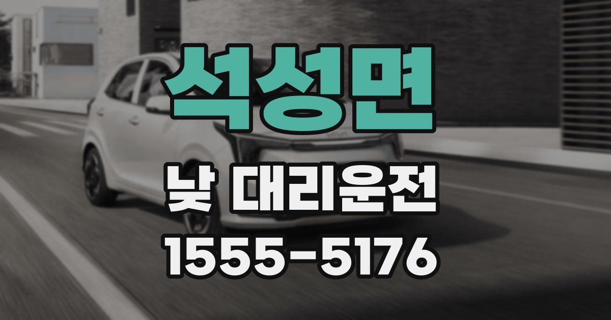 석성면 낮 대리운전
