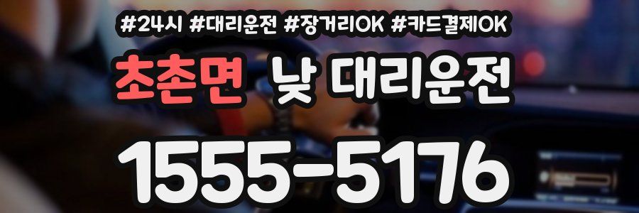 초촌면 낮 대리운전