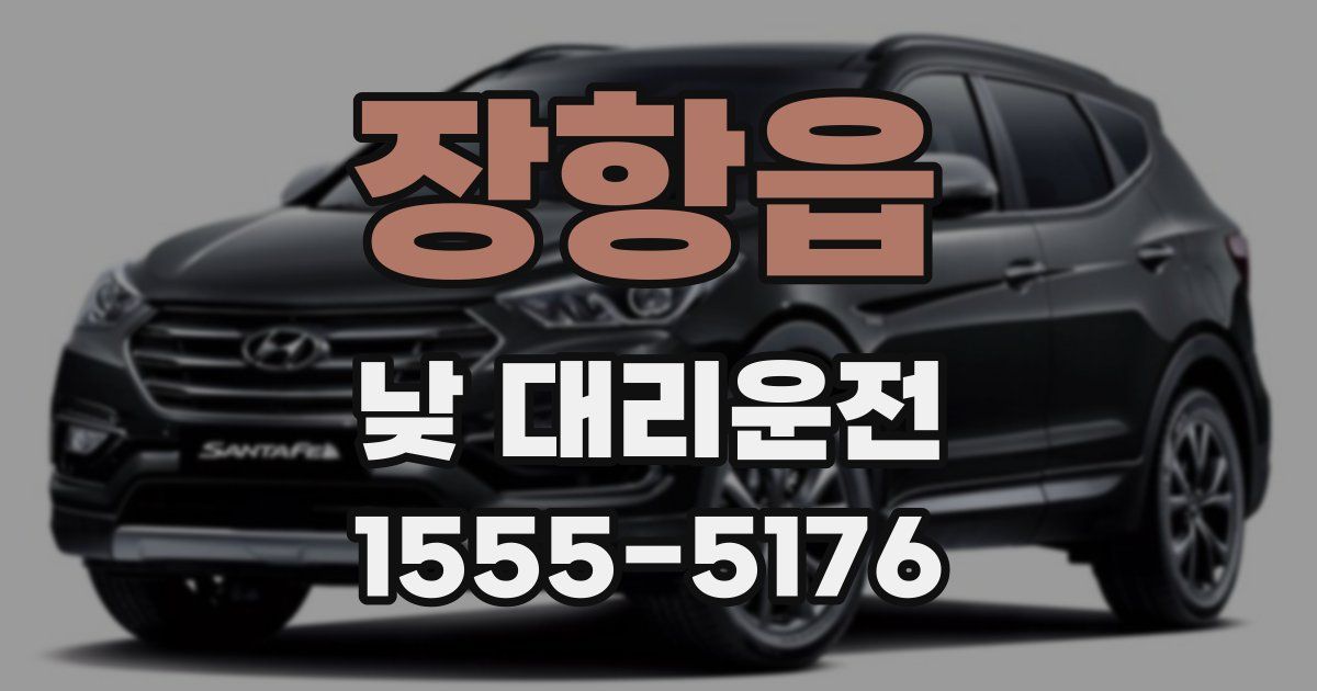 장항읍 낮 대리운전